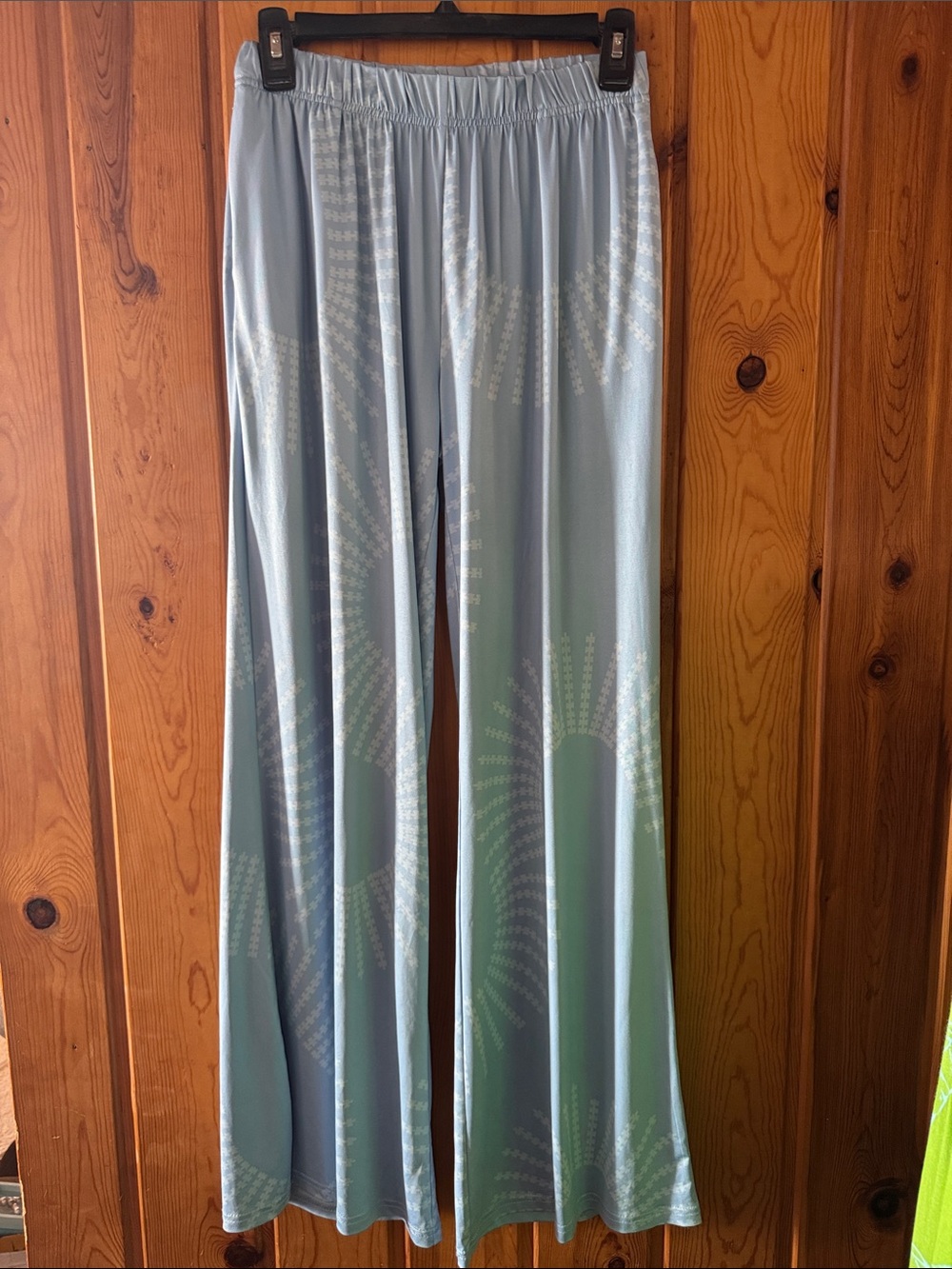 Manaola Light Blue Wide-Leg Pants